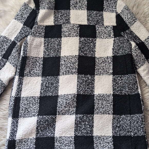 Forever 21 Boucle Check Plaid Toggle Coat - Picture 13 of 16